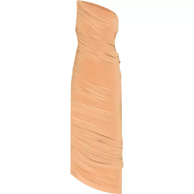 Norma Kamali Tan Midi Dress