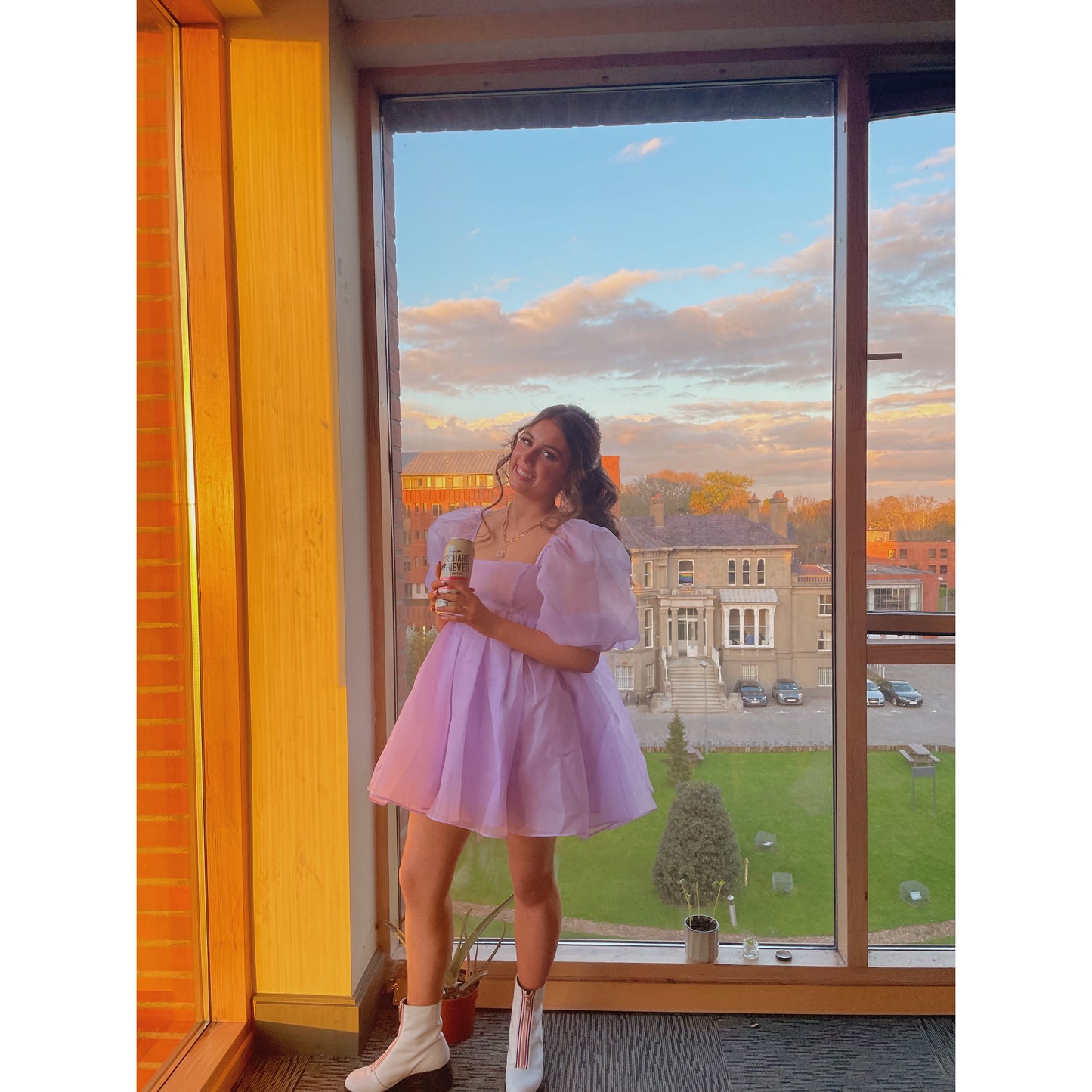 Selkie Angel Delight Lilac Puff Dress