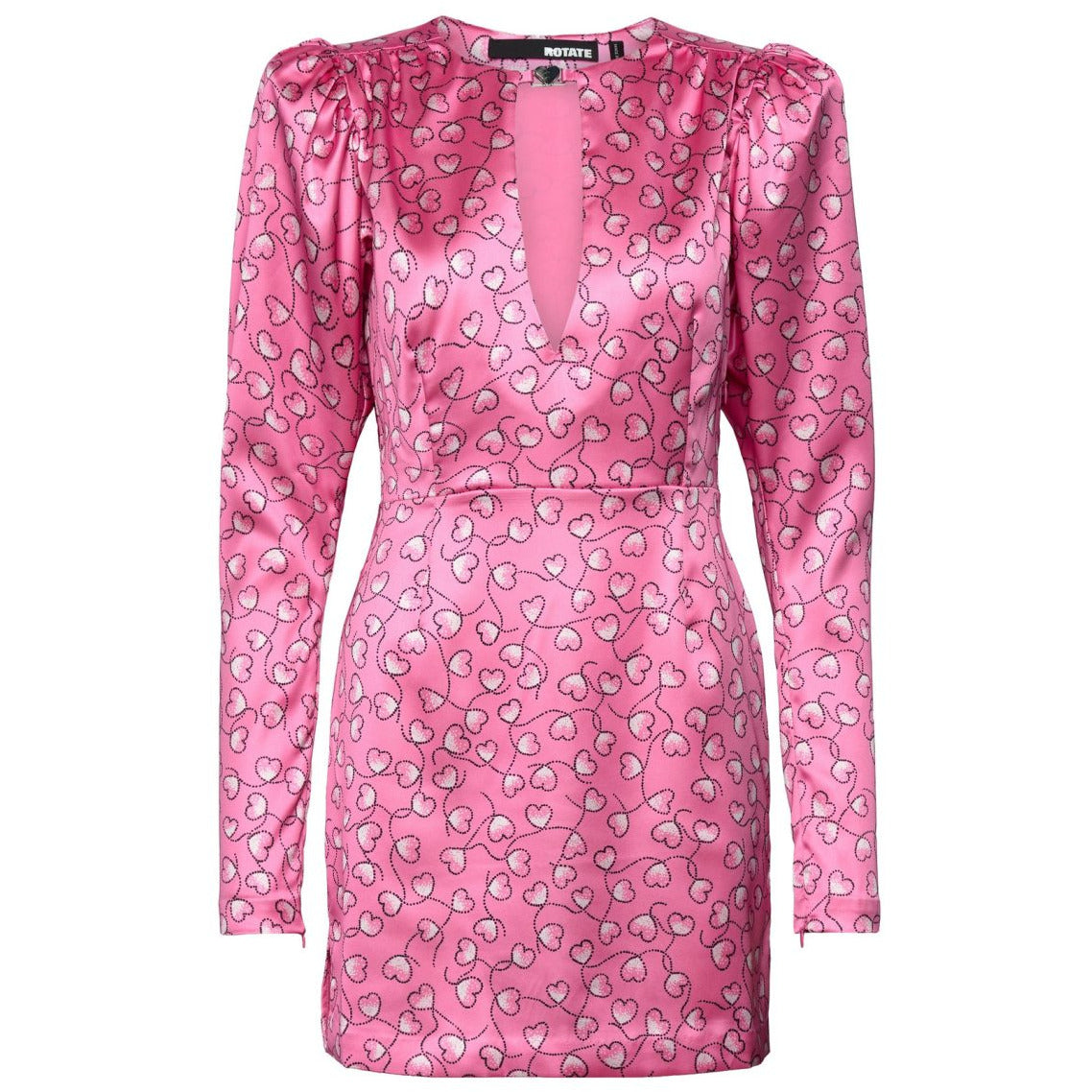 Rotate Sachet Pink Comb mini dress