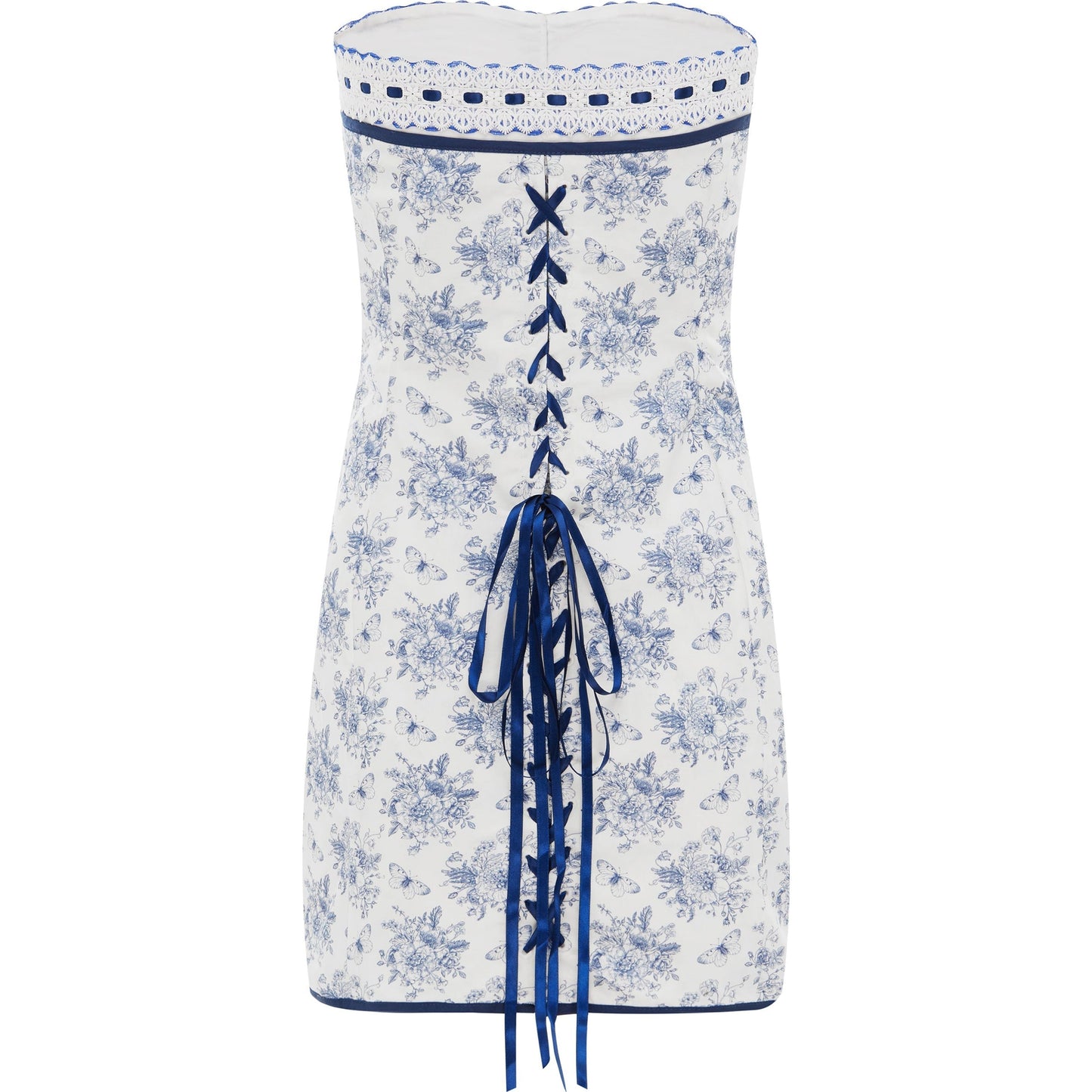 With Jean Sabrin Blue Dress