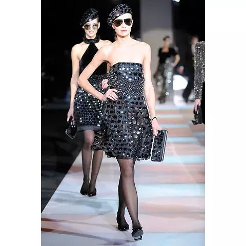 EMPORIO ARMANI FALL 2008 Runway Dress UK 10 - 12