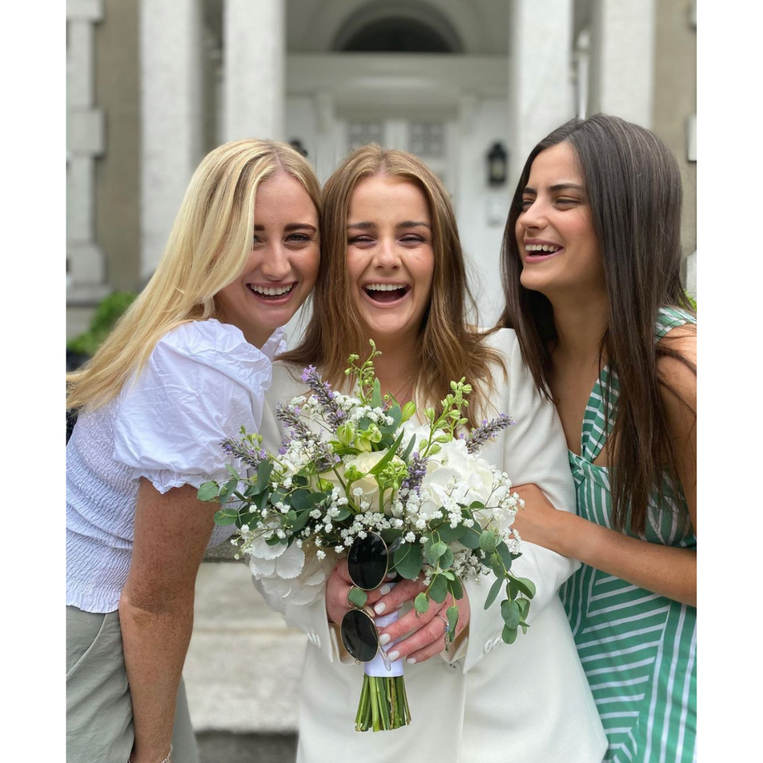 Tanya Taylor Green Stripe Dress