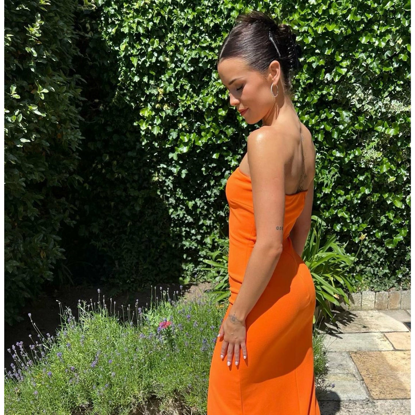 Solace London Orange Bysha Maxi Dress