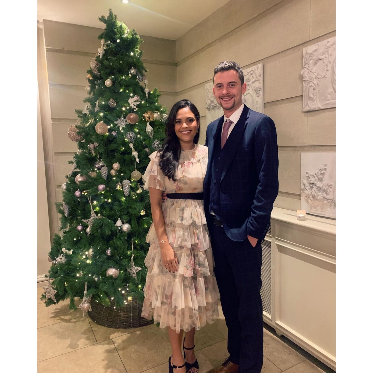 Needle & Thread Venetian Rose Tulle Maxi Dress