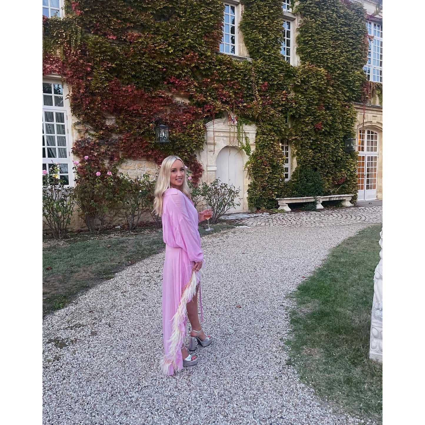 The Attico Feather Shirt Dress