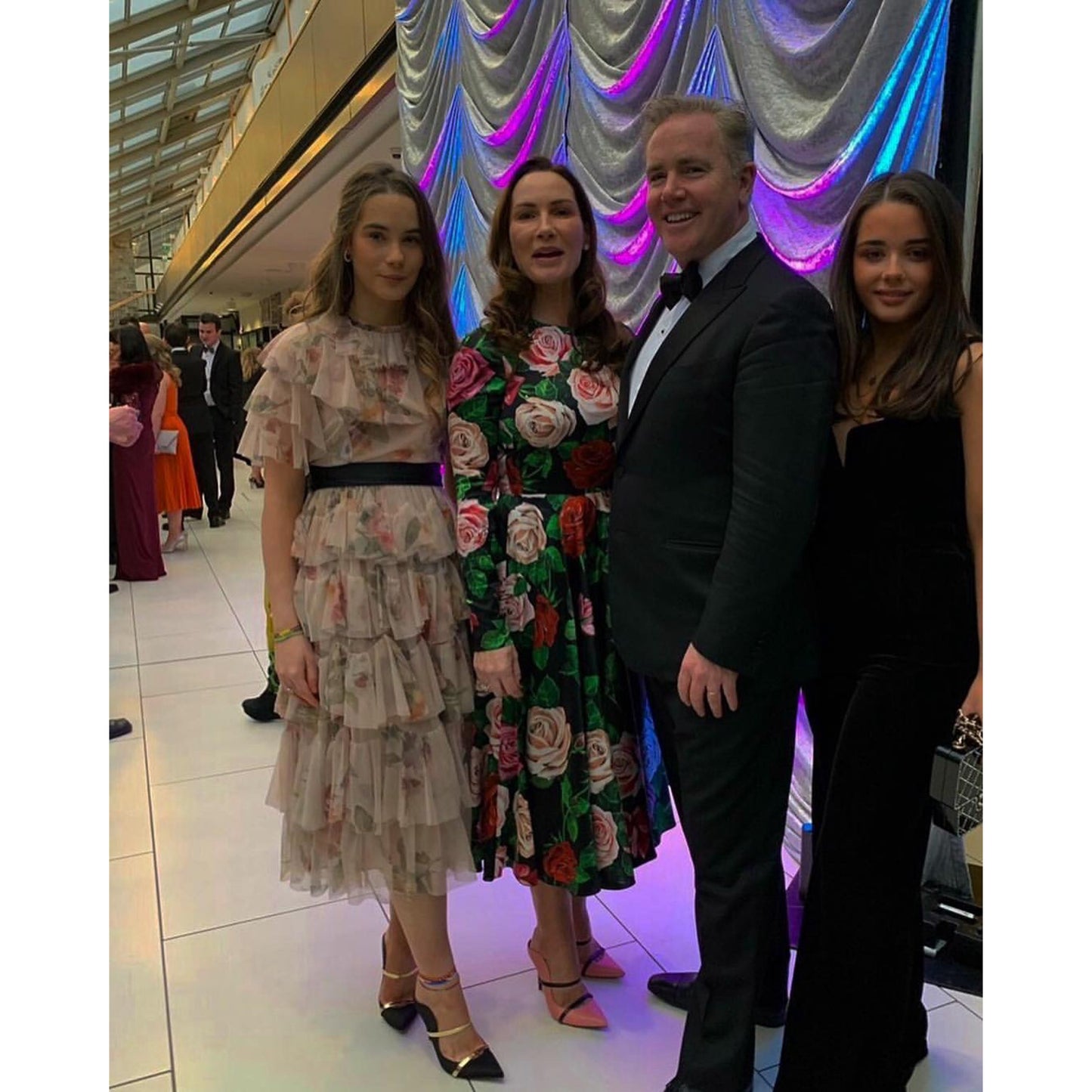 Needle & Thread Venetian Rose Tulle Maxi Dress