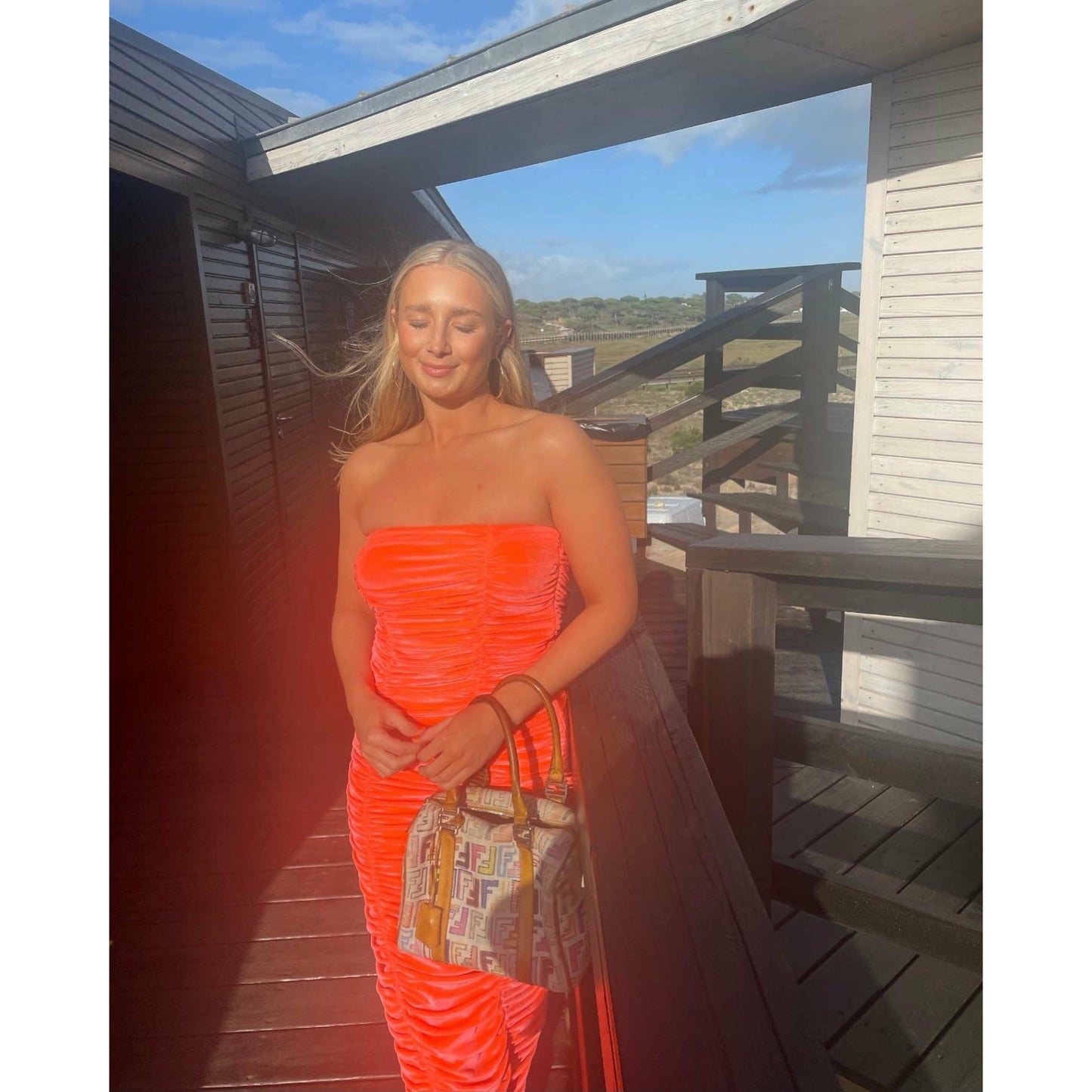 Christopher John Rogers Ruched Velvet Dress