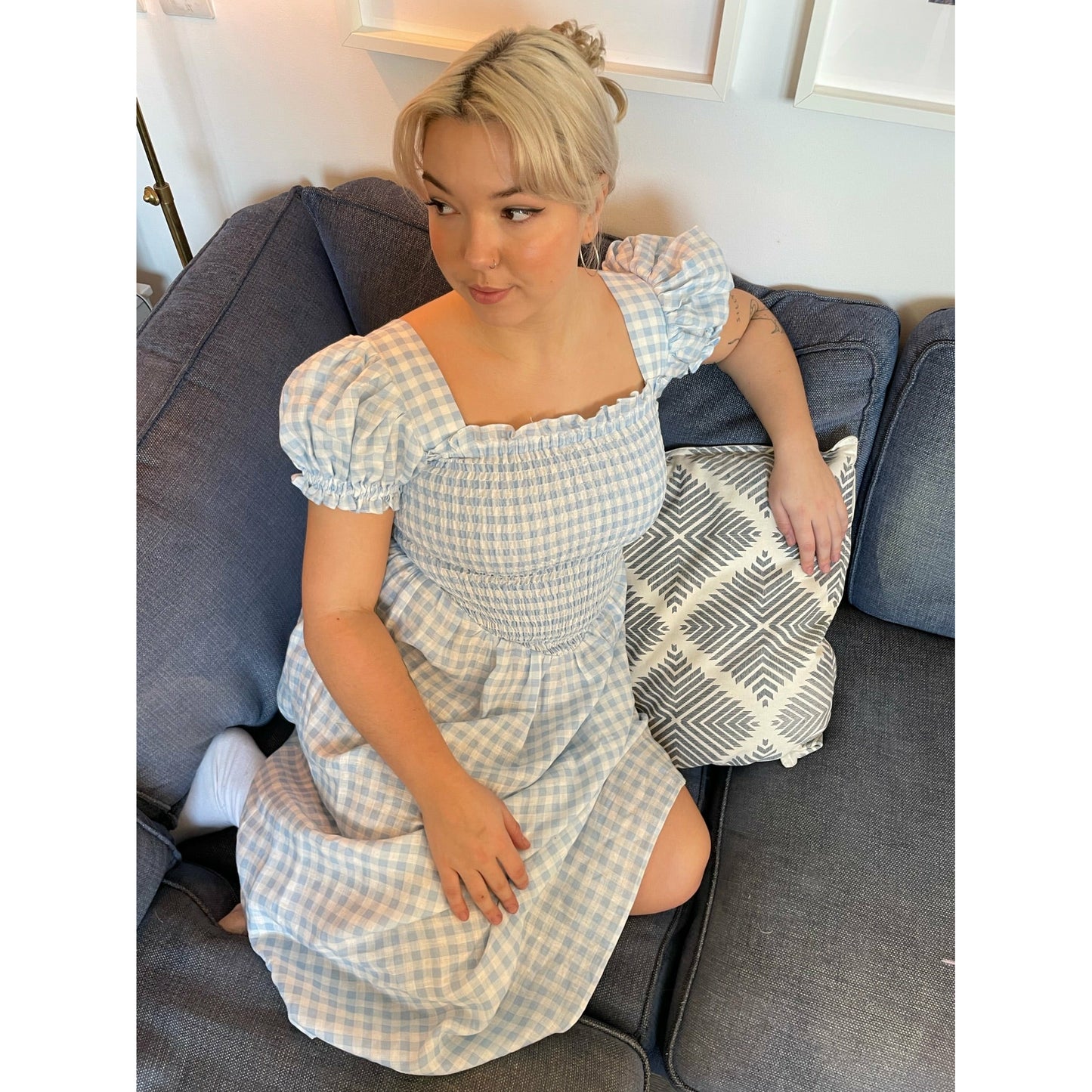 Sleeper Belle Gingham Dress