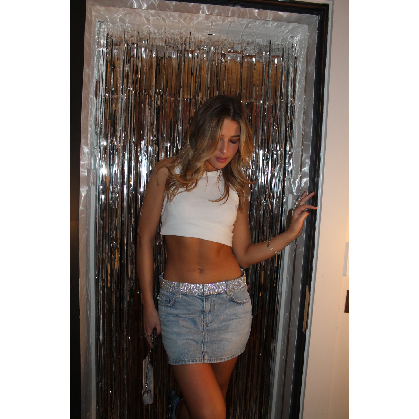 Lovers & Friends Remy Denim Micro Mini Skirt