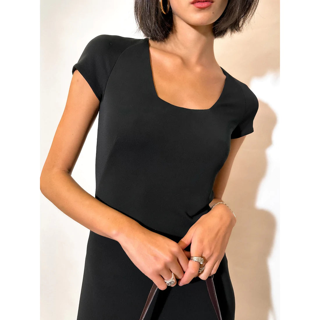 VERSACE 1990s Keyhole Midi Dress