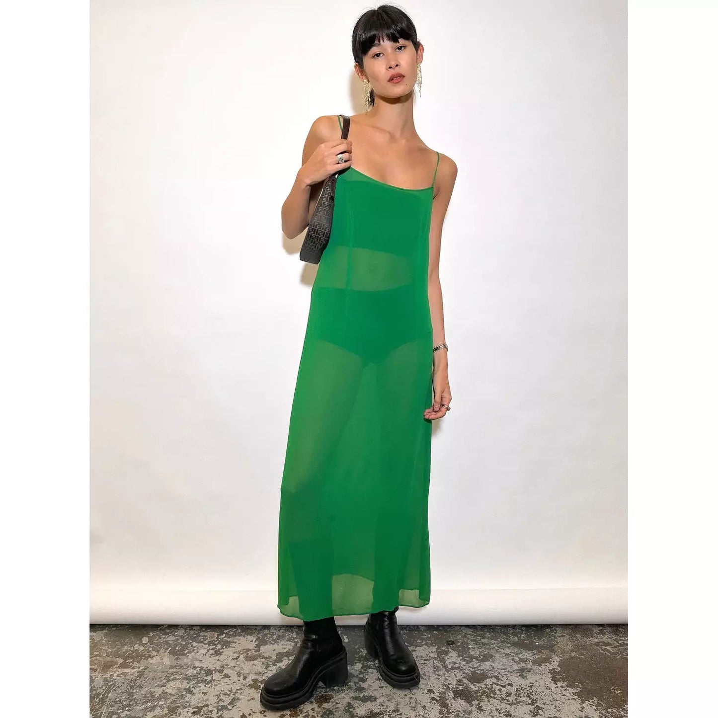 PHILOSOPHY Parakeet Sheer Midi Dress