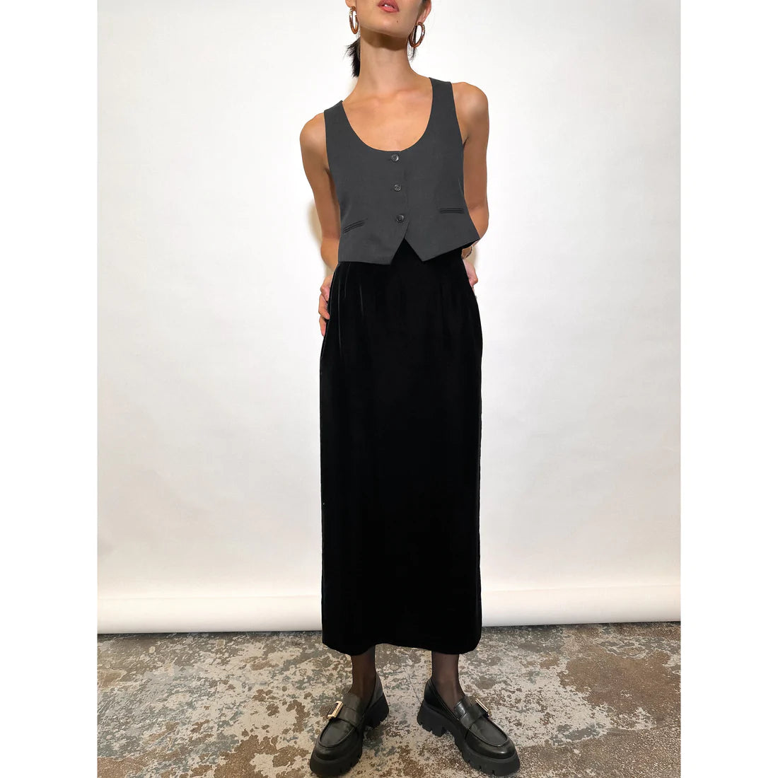 COMME DES GARCON FALL 1991 Velour Skirt