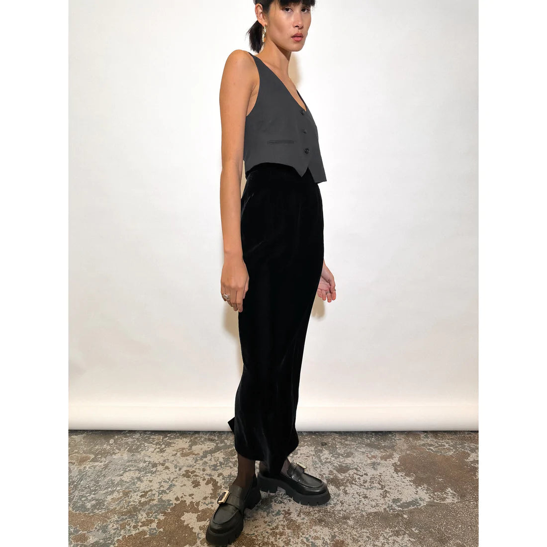 COMME DES GARCON FALL 1991 Velour Skirt