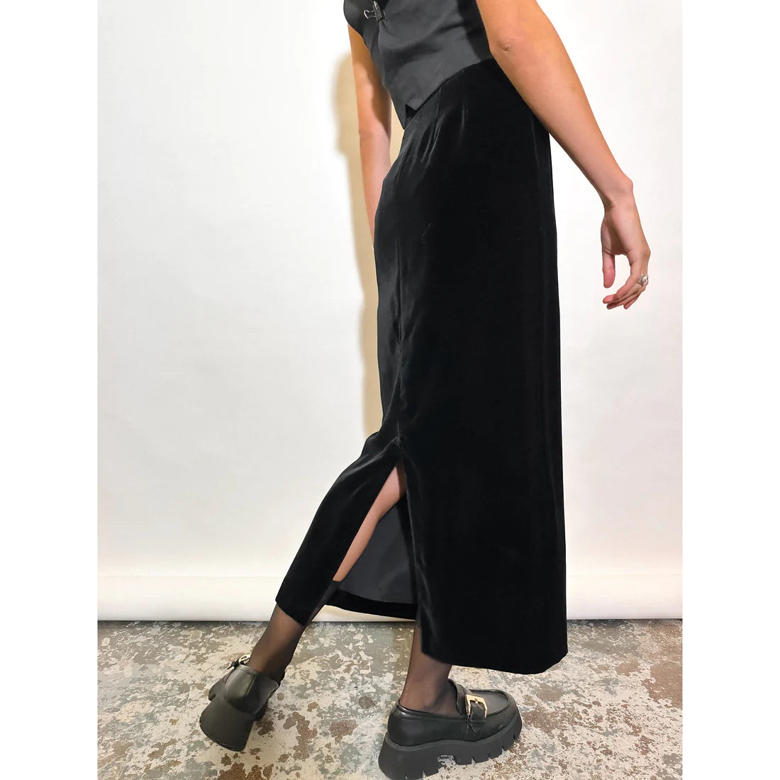 COMME DES GARCON FALL 1991 Velour Skirt