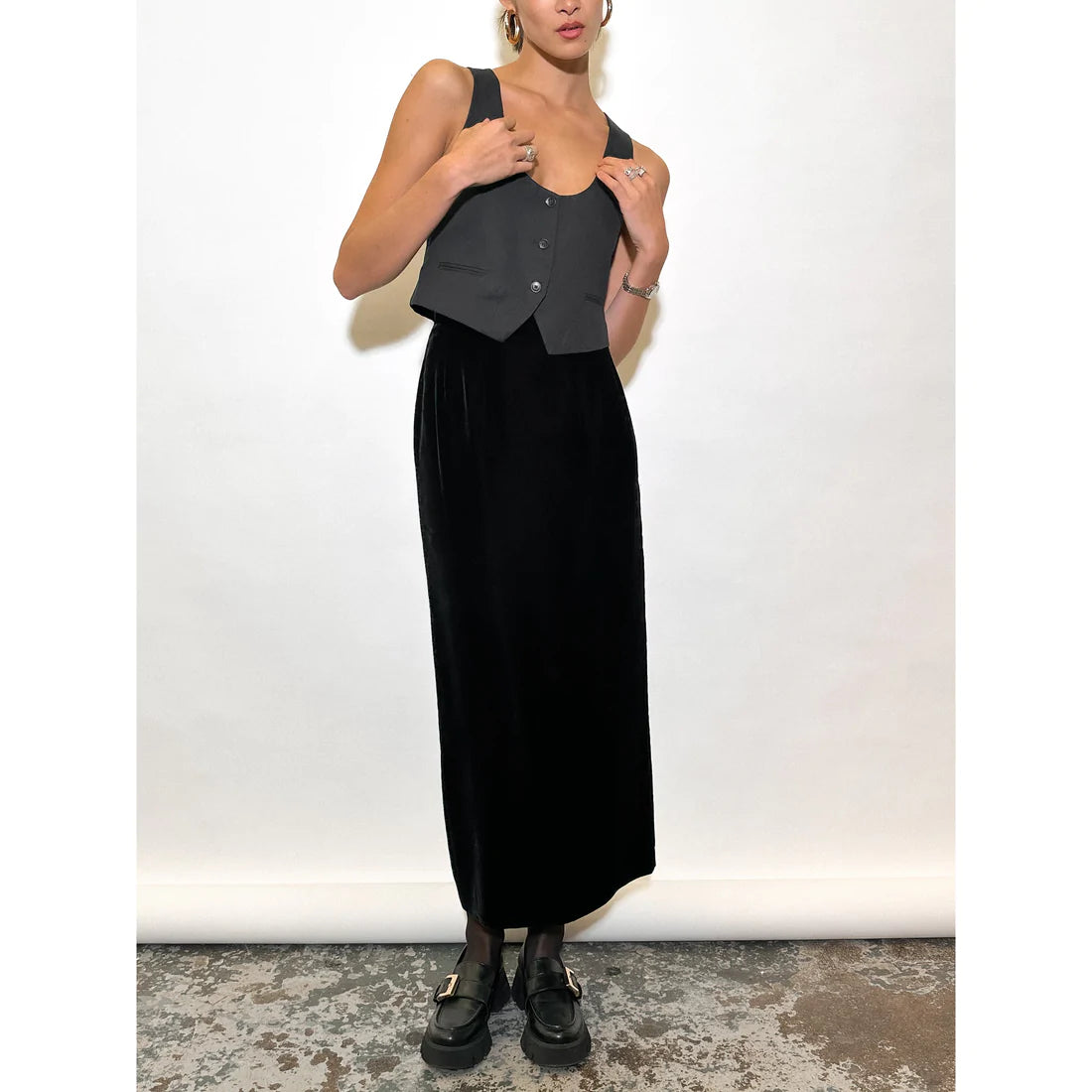 COMME DES GARCON FALL 1991 Velour Skirt