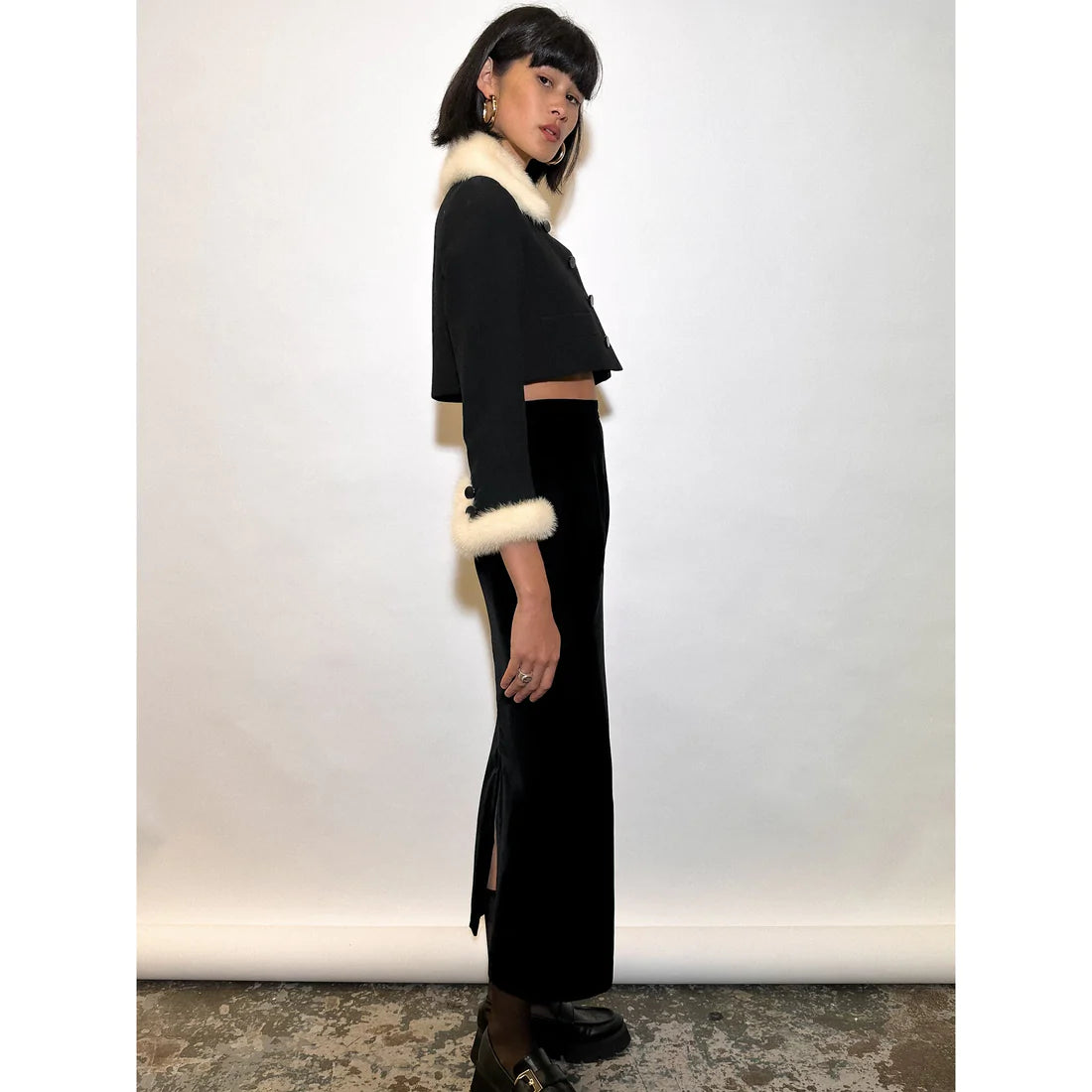 COMME DES GARCON FALL 1991 Velour Skirt