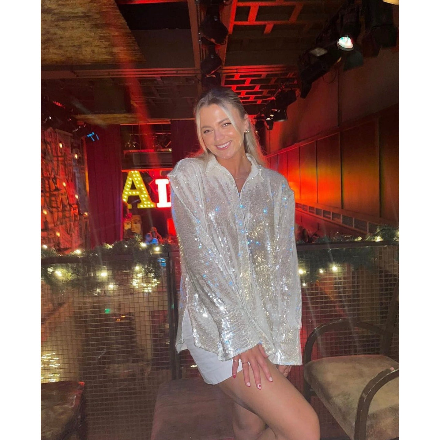 4th & Reckless Zoey Sequin Shirt