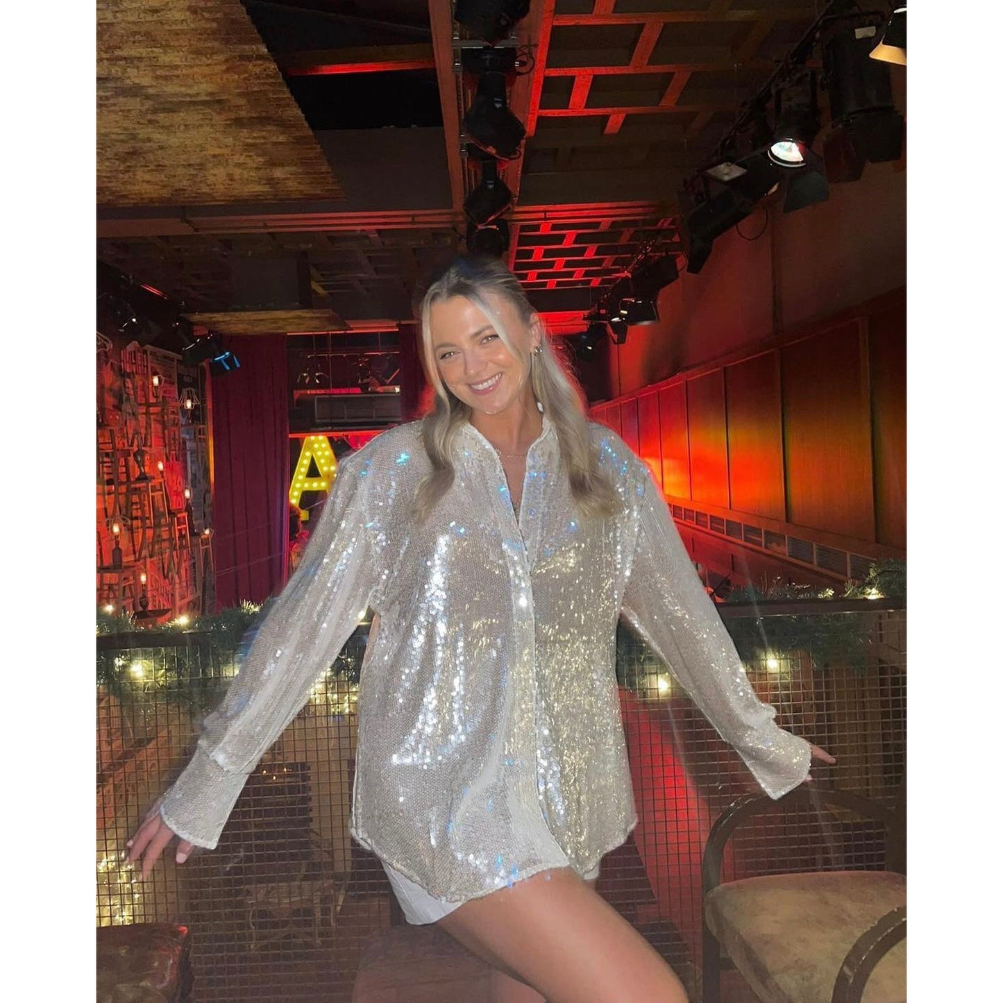 4th & Reckless Zoey Sequin Shirt