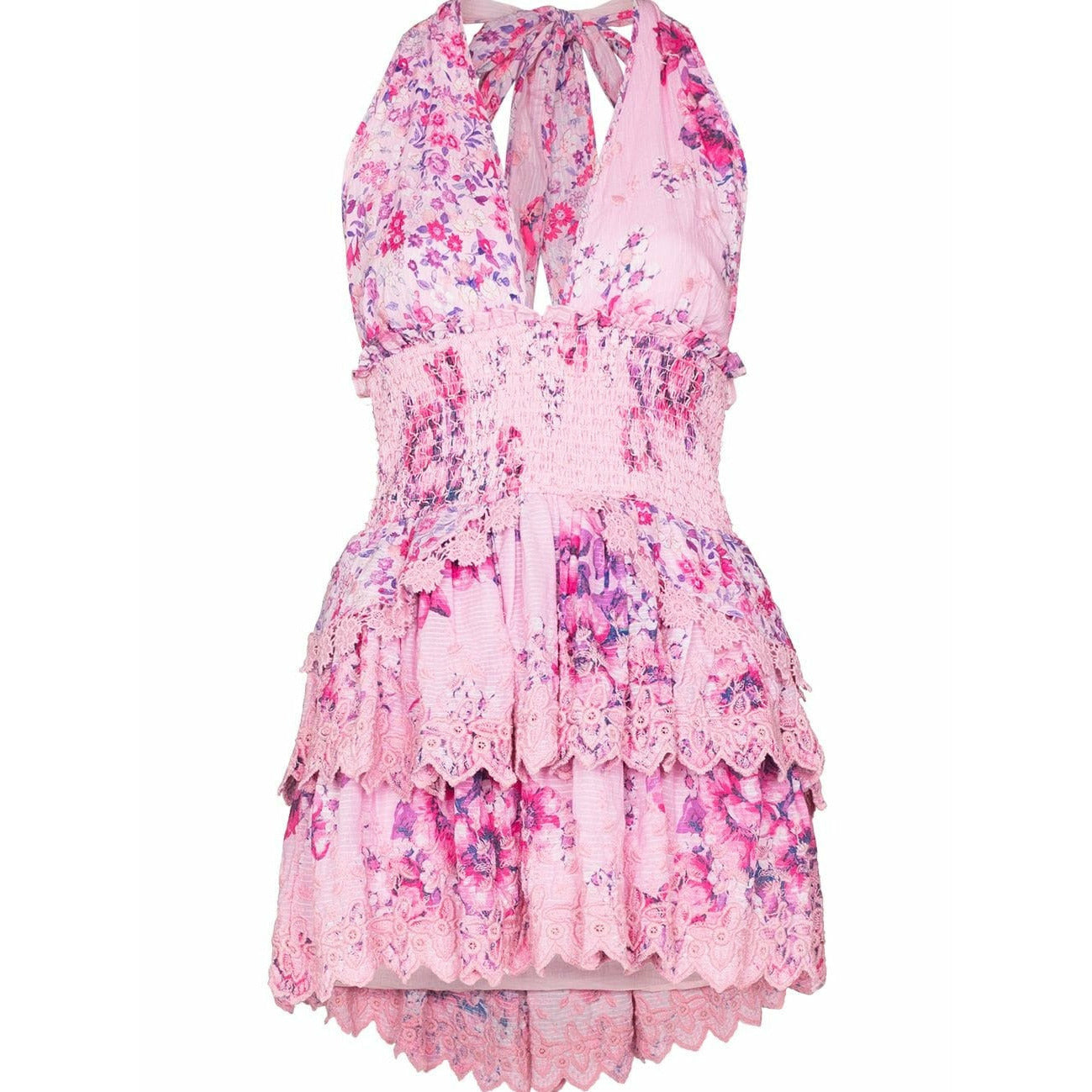 Love Shack Fancy Deanna Halter Dress