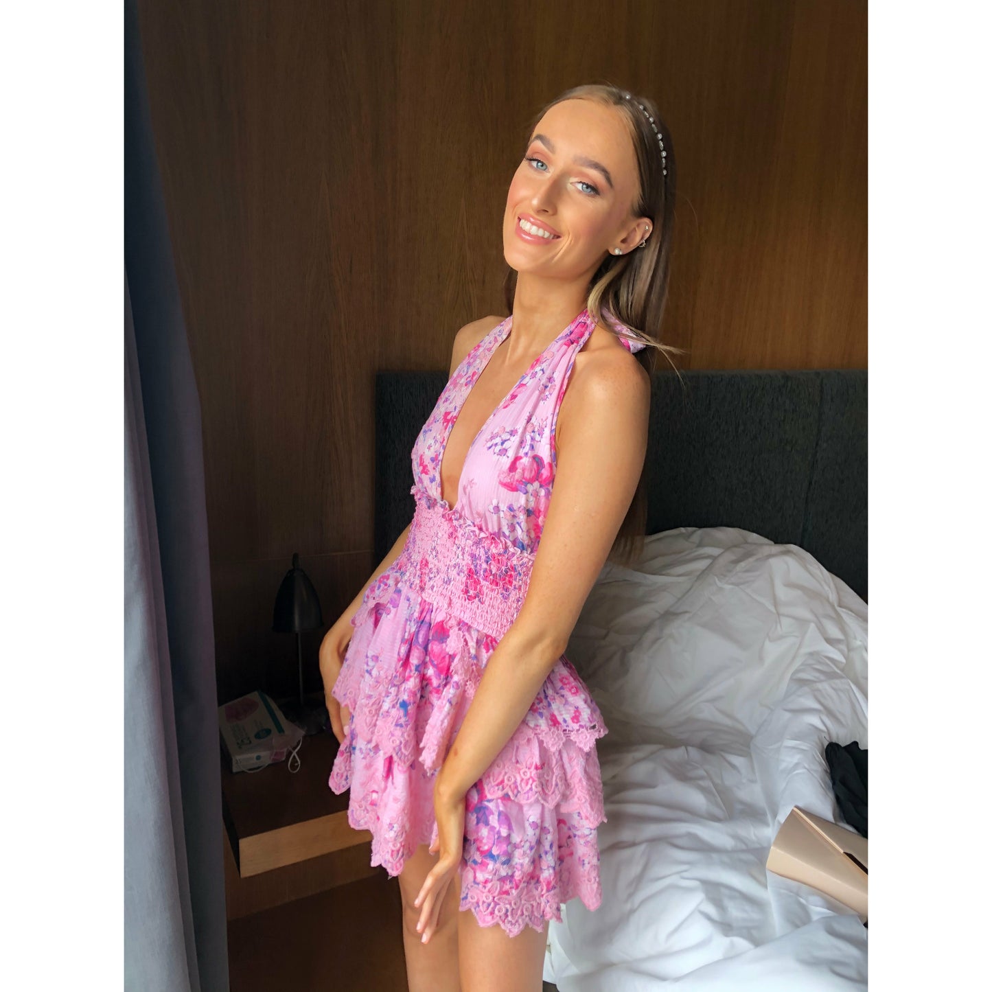 Love Shack Fancy Deanna Halter Dress