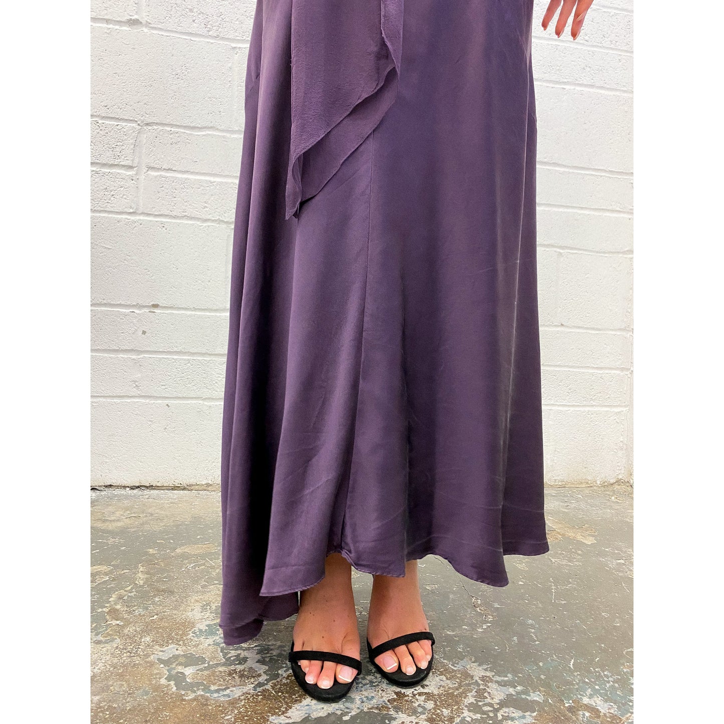 LUISA SPAGNOLI Silk Draped Dress UK 10 - 12