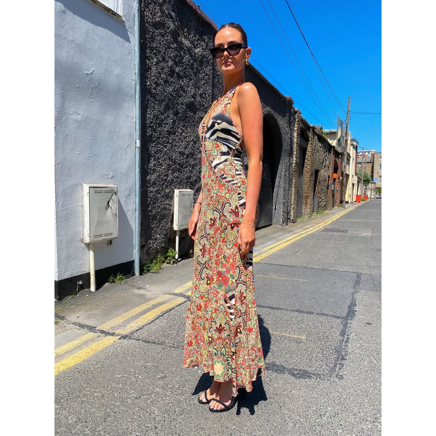 ROBERTO CAVALLI 2000s Halter Dress S - M