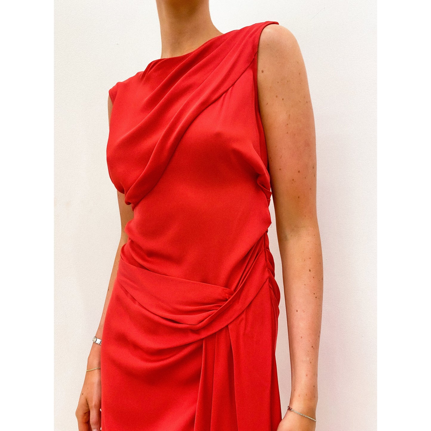 DIANE VON FURSTENBURG Ruche Dress UK 6 - 8