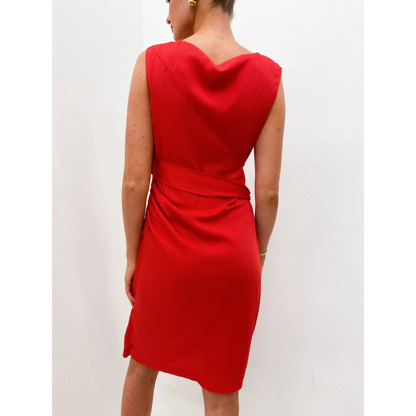 DIANE VON FURSTENBURG Ruche Dress UK 6 - 8