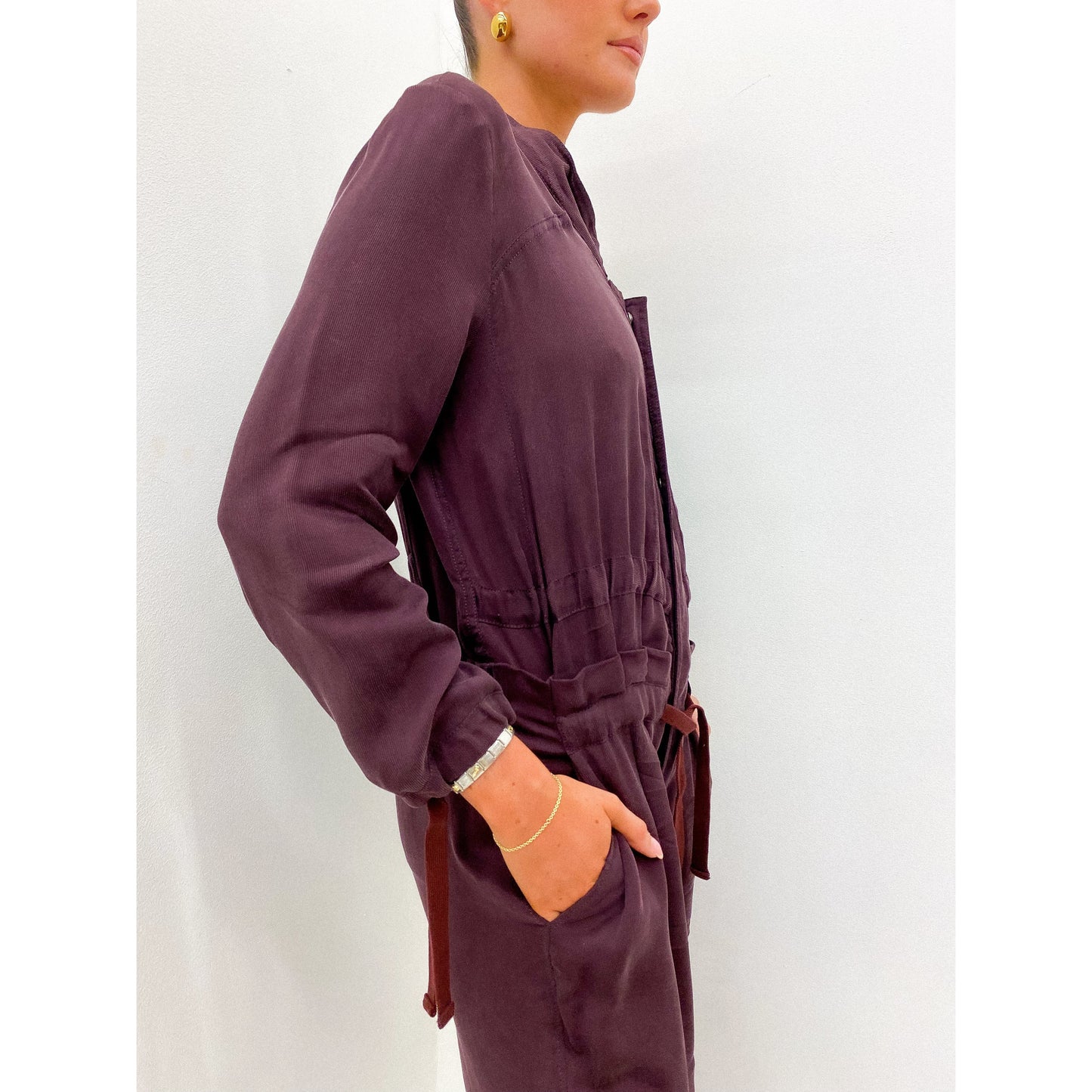 CHLOE Mulberry Jumpsuit UK 14