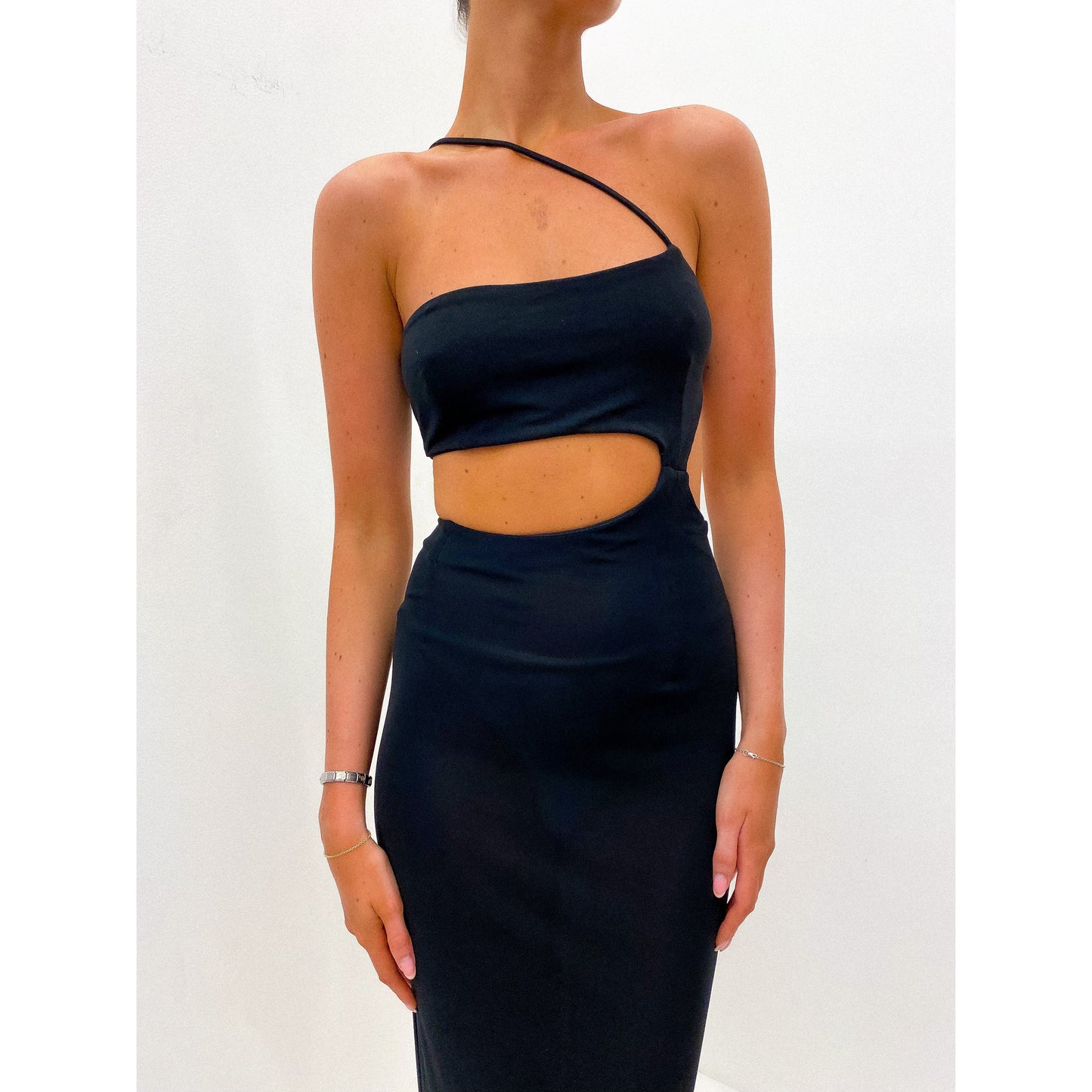 1990s Ebony Evening Gown UK 8 - 10