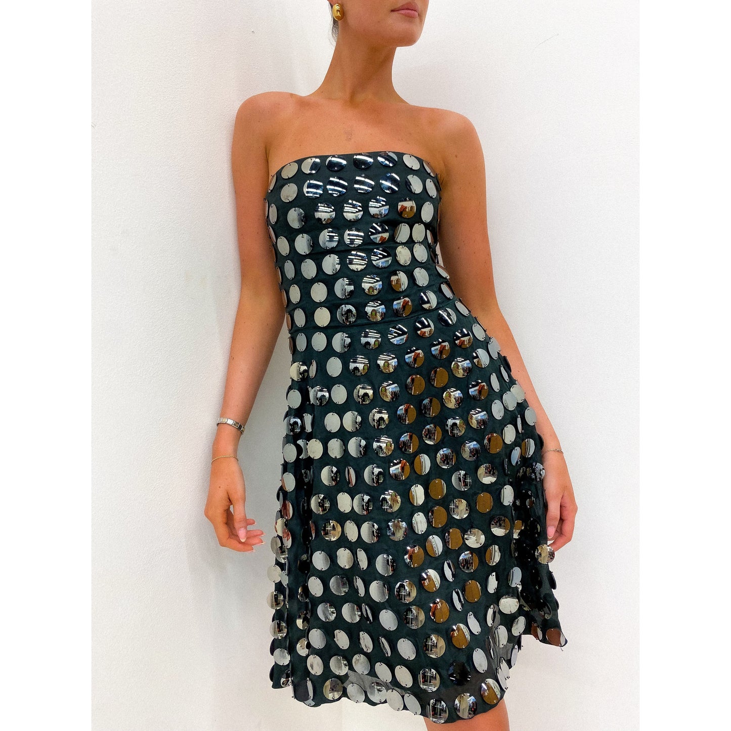 EMPORIO ARMANI FALL 2008 Runway Dress UK 10 - 12