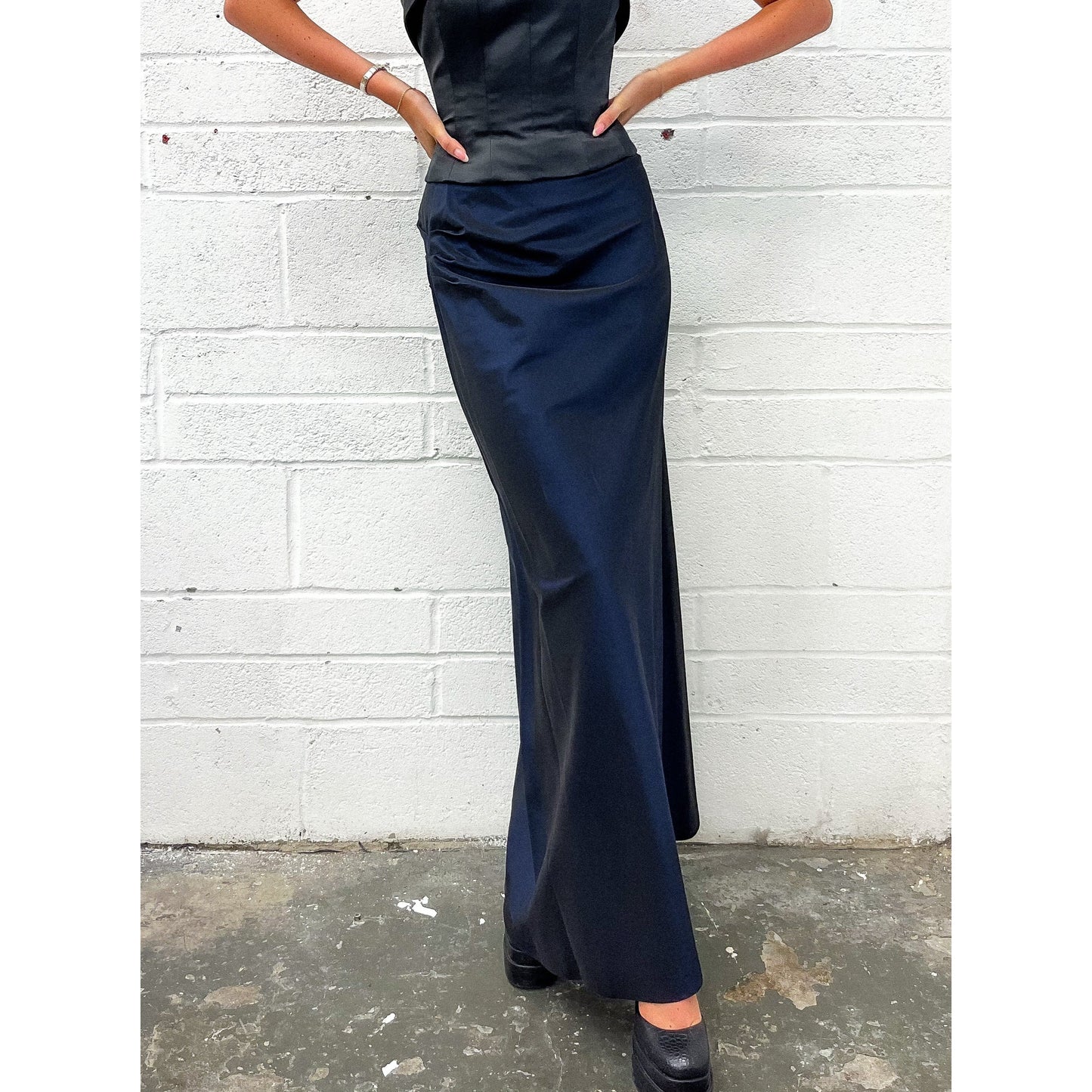 GOTTFRIED Couture Navy Skirt UK 8 - 10