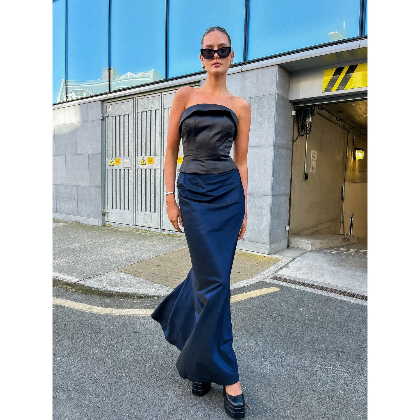 GOTTFRIED Couture Navy Skirt UK 8 - 10