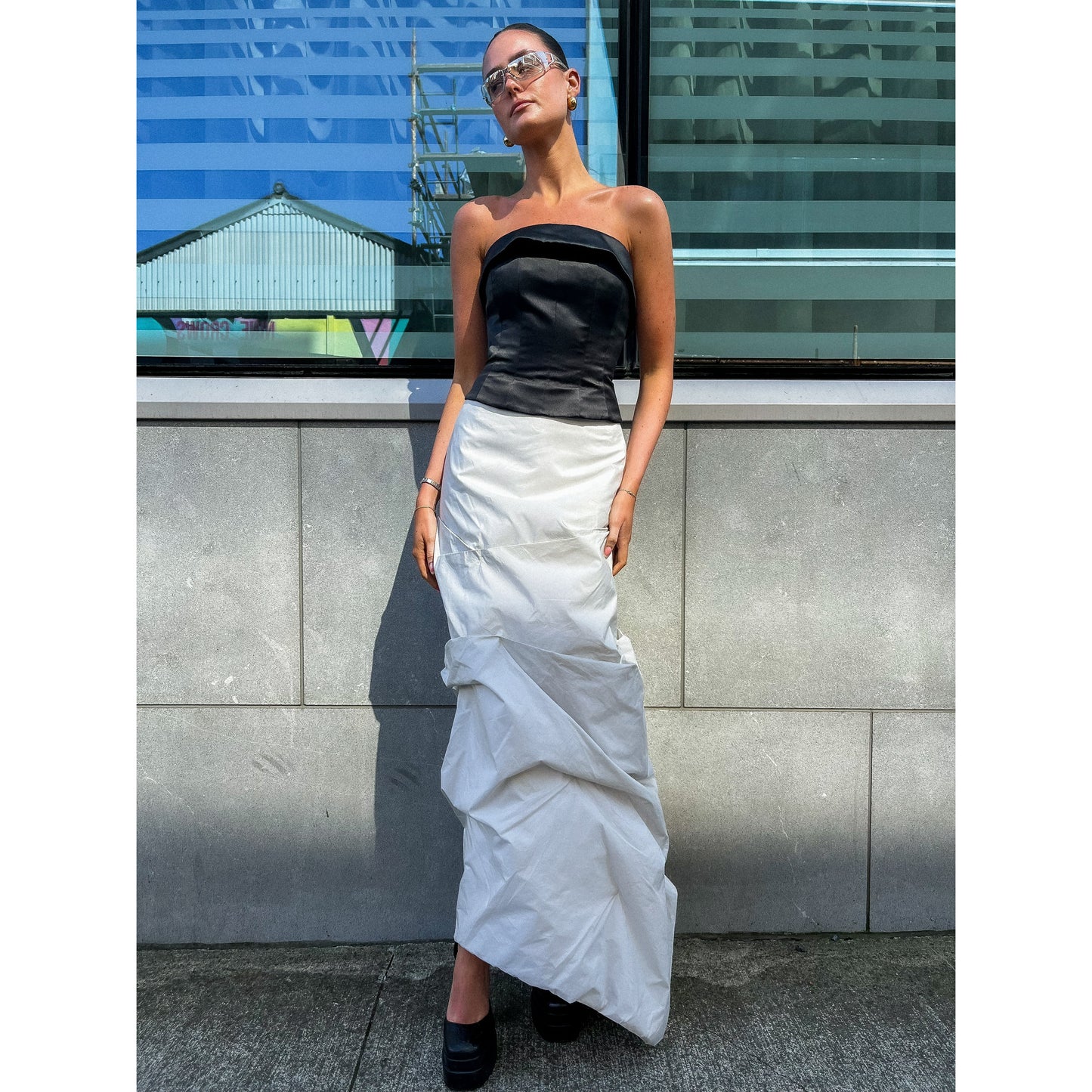 ONI ONIK Gathered Skirt UK 6 - 8