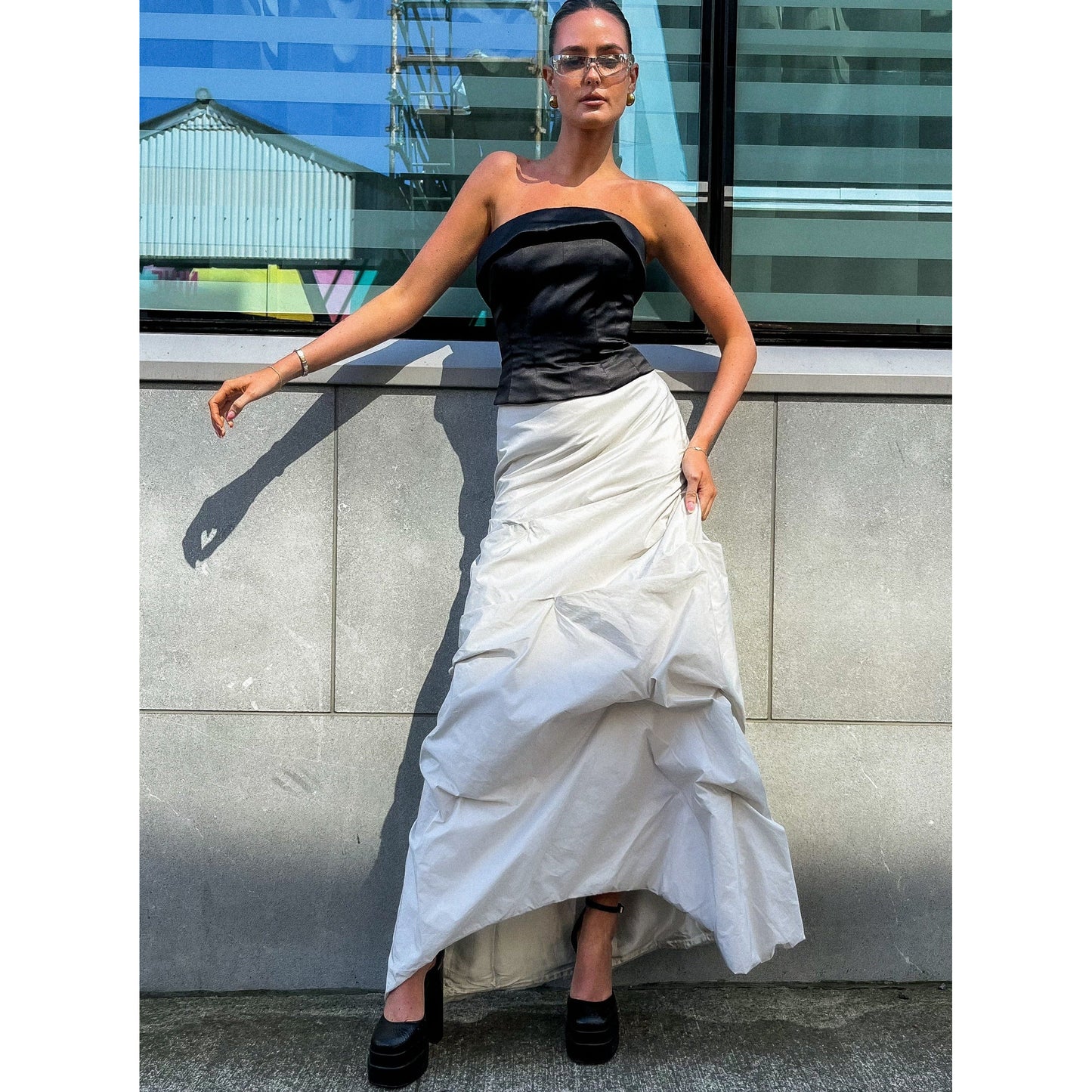 ONI ONIK Gathered Skirt UK 6 - 8