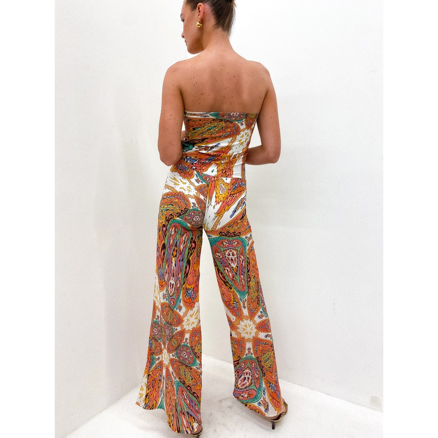 BLUMARINE 2000s Strapless Jumpsuit UK 8 - 10