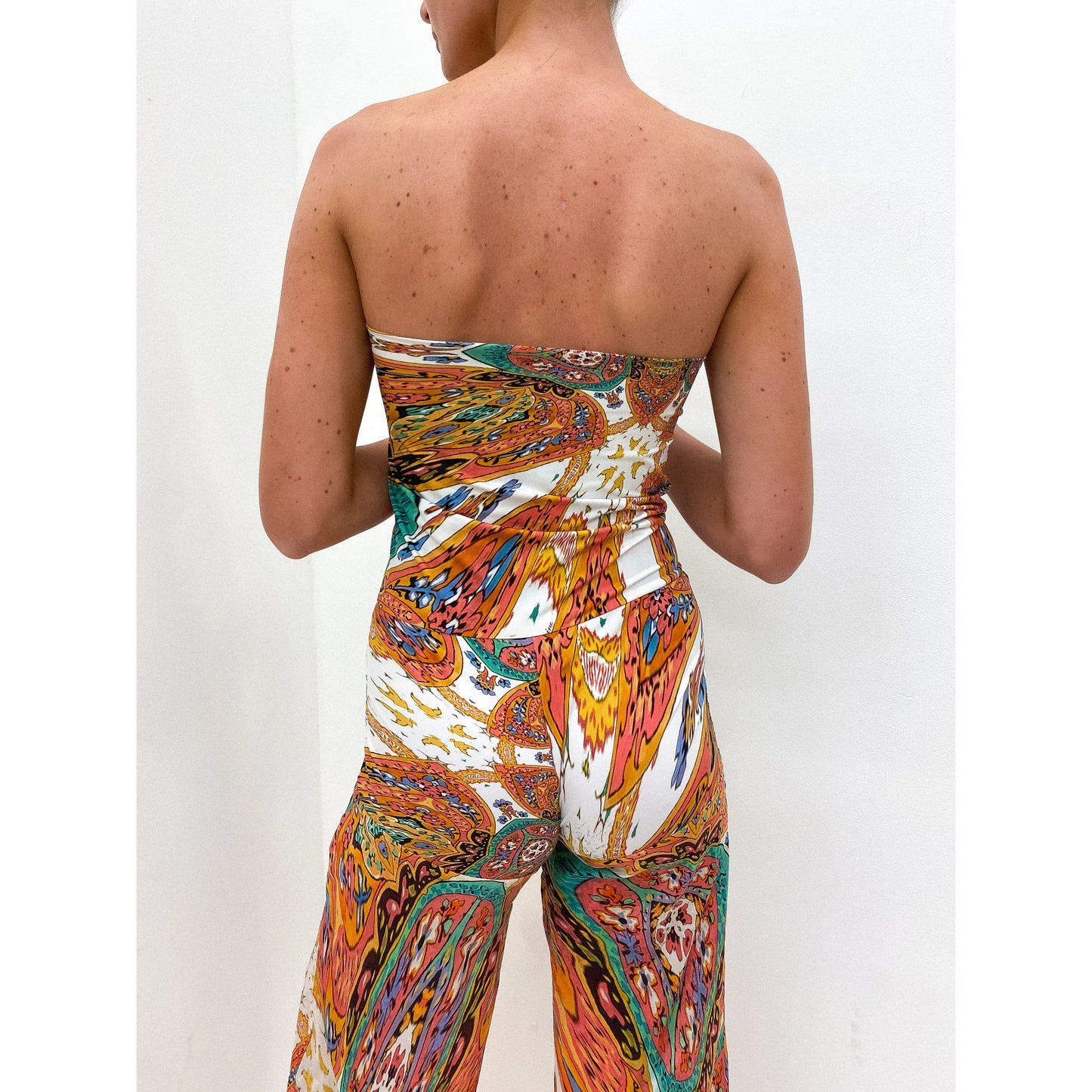 BLUMARINE 2000s Strapless Jumpsuit UK 8 - 10