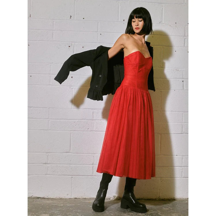 1980's Scarlette Tulle Party Dress