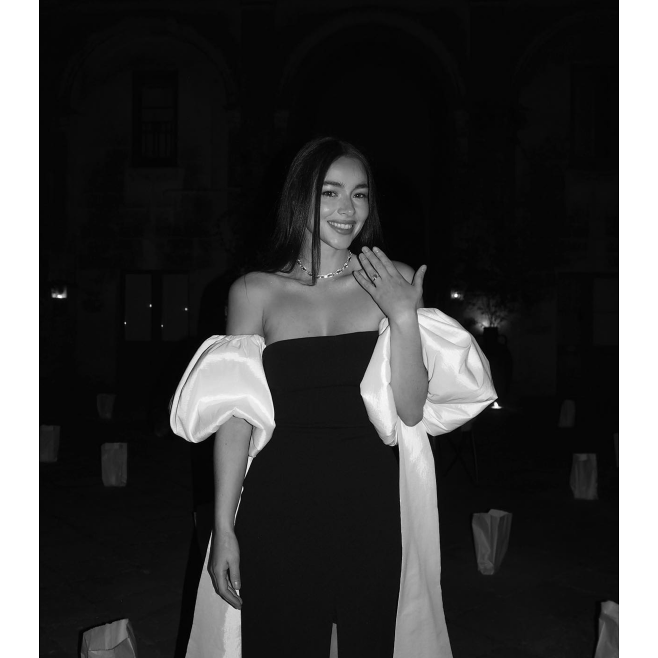 Solace London Black Bysha Maxi Dress