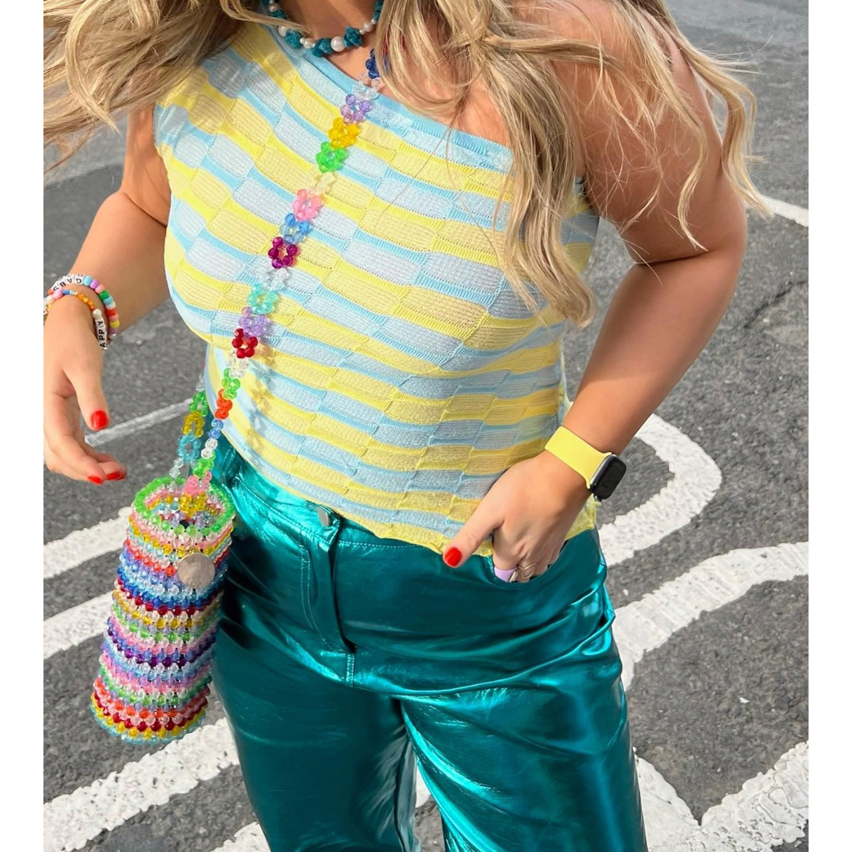 Amy Lynn Blue Lupe Pants