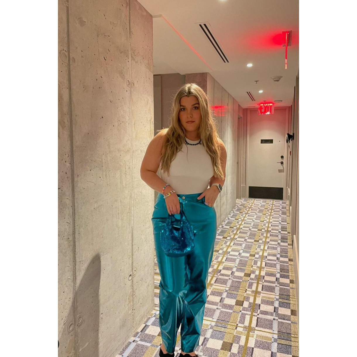 Amy Lynn Blue Lupe Pants