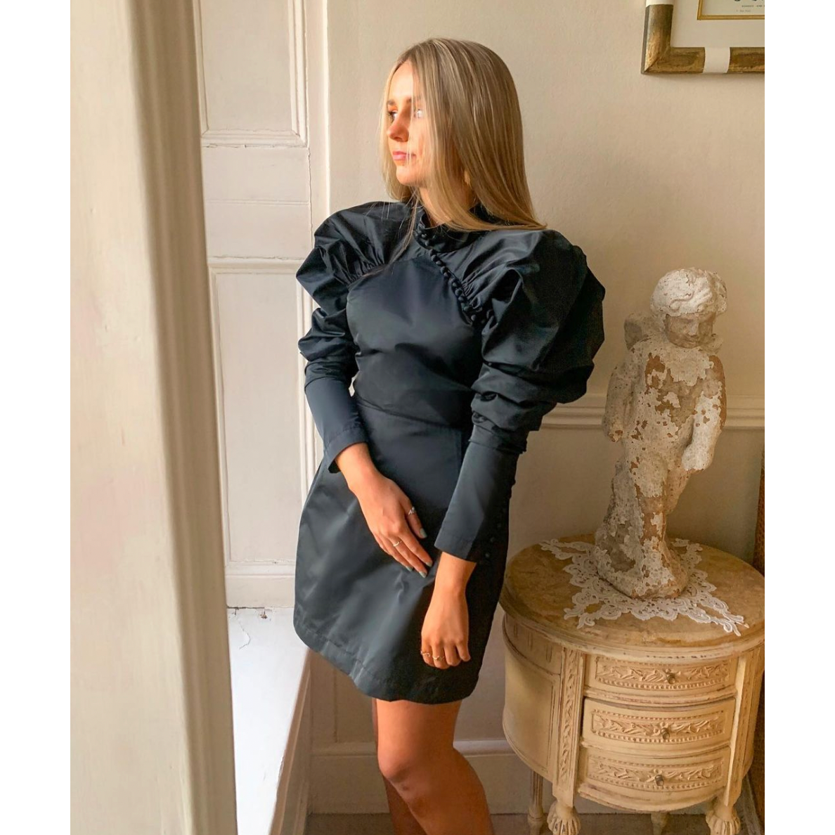 Rotate Black Kim Dress