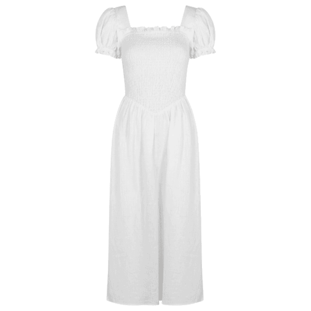 Sleeper White Belle Dress