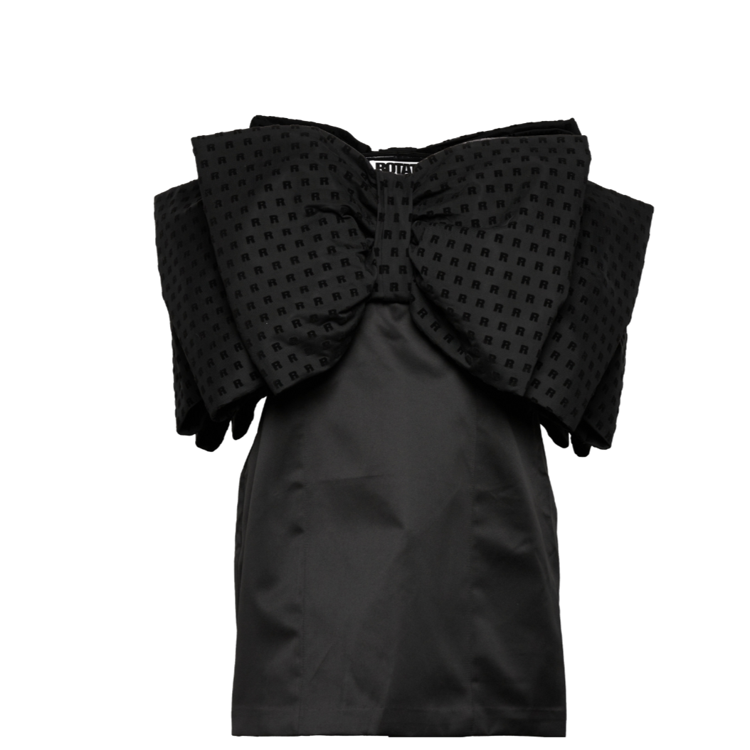 Rotate Natalie Black Bow Dress