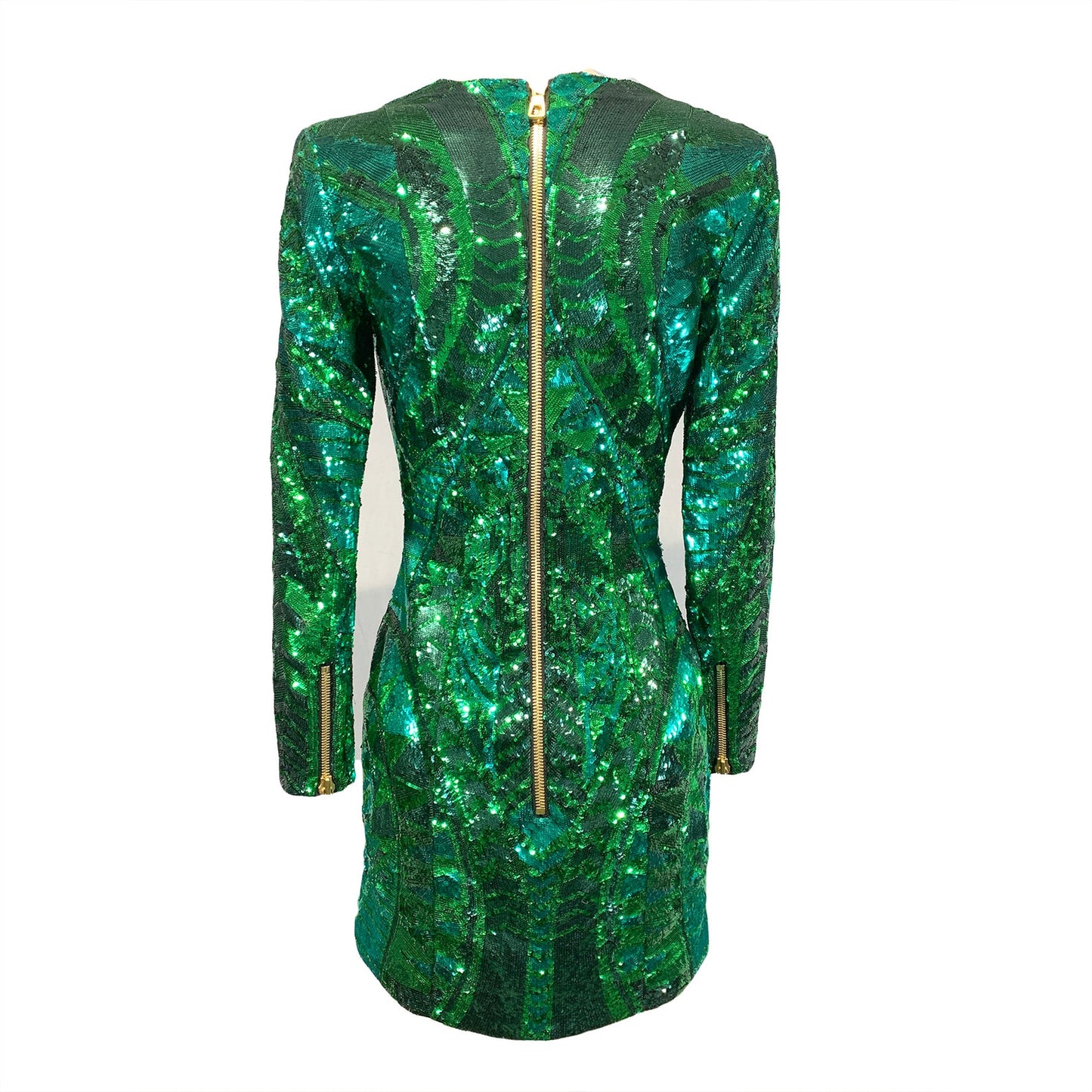 Balmain x H&M Green Sequin Dress