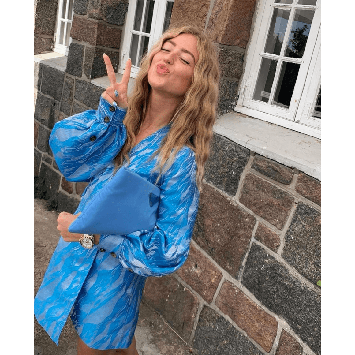 Ganni Tropical Wave Mini Dress - greens are good for you