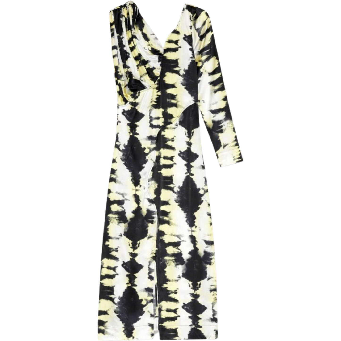 Ganni Silk Stretch Midi Dress