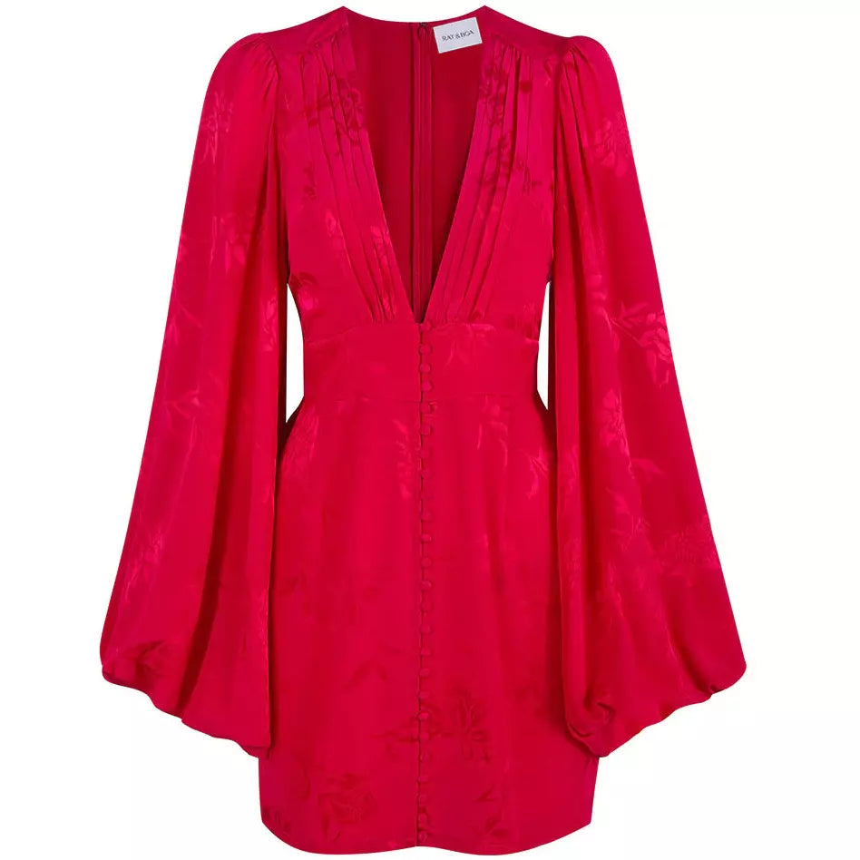 rat and boa isabella red dress to rent