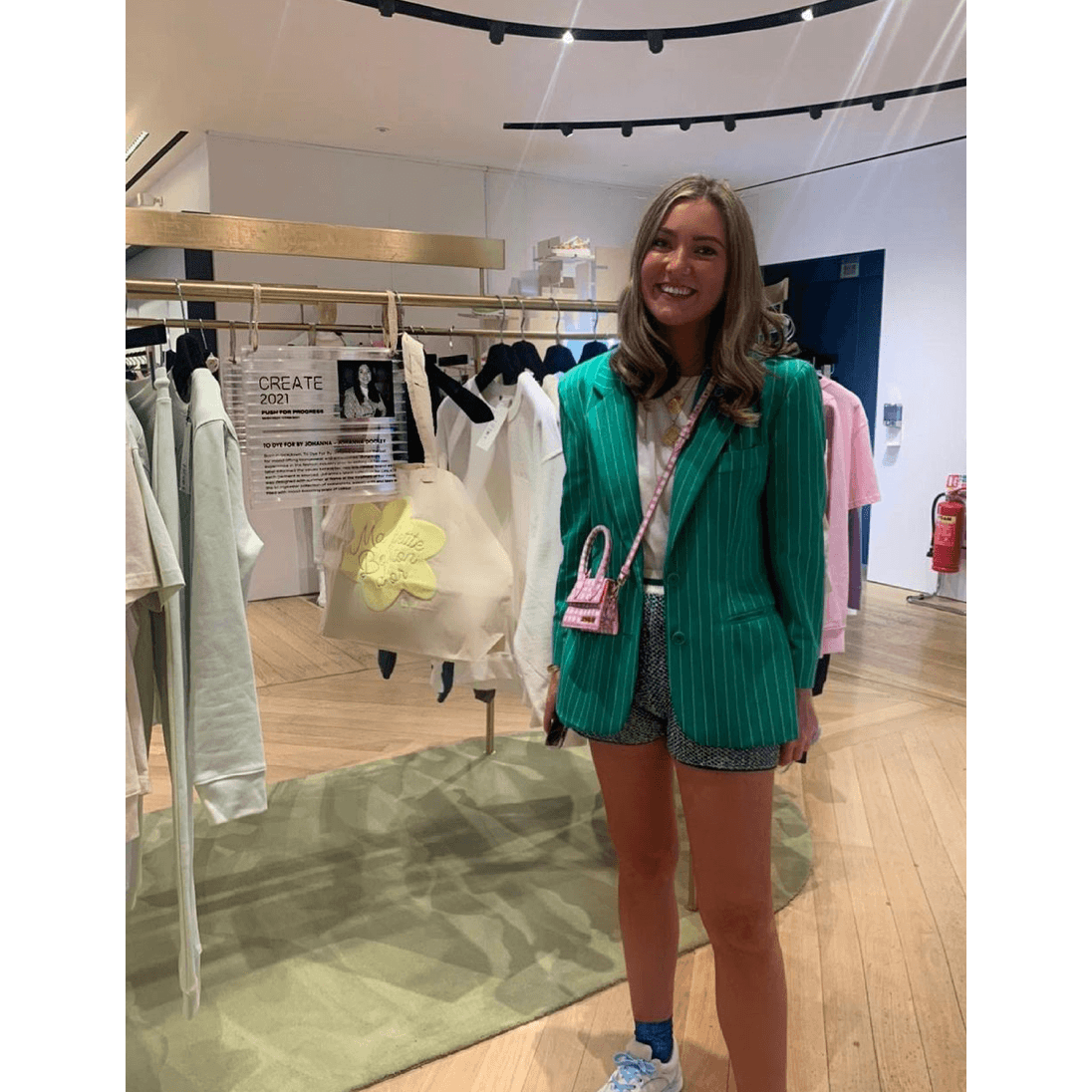 Moschino Vintage Green Stripe Blazer - greens are good for you