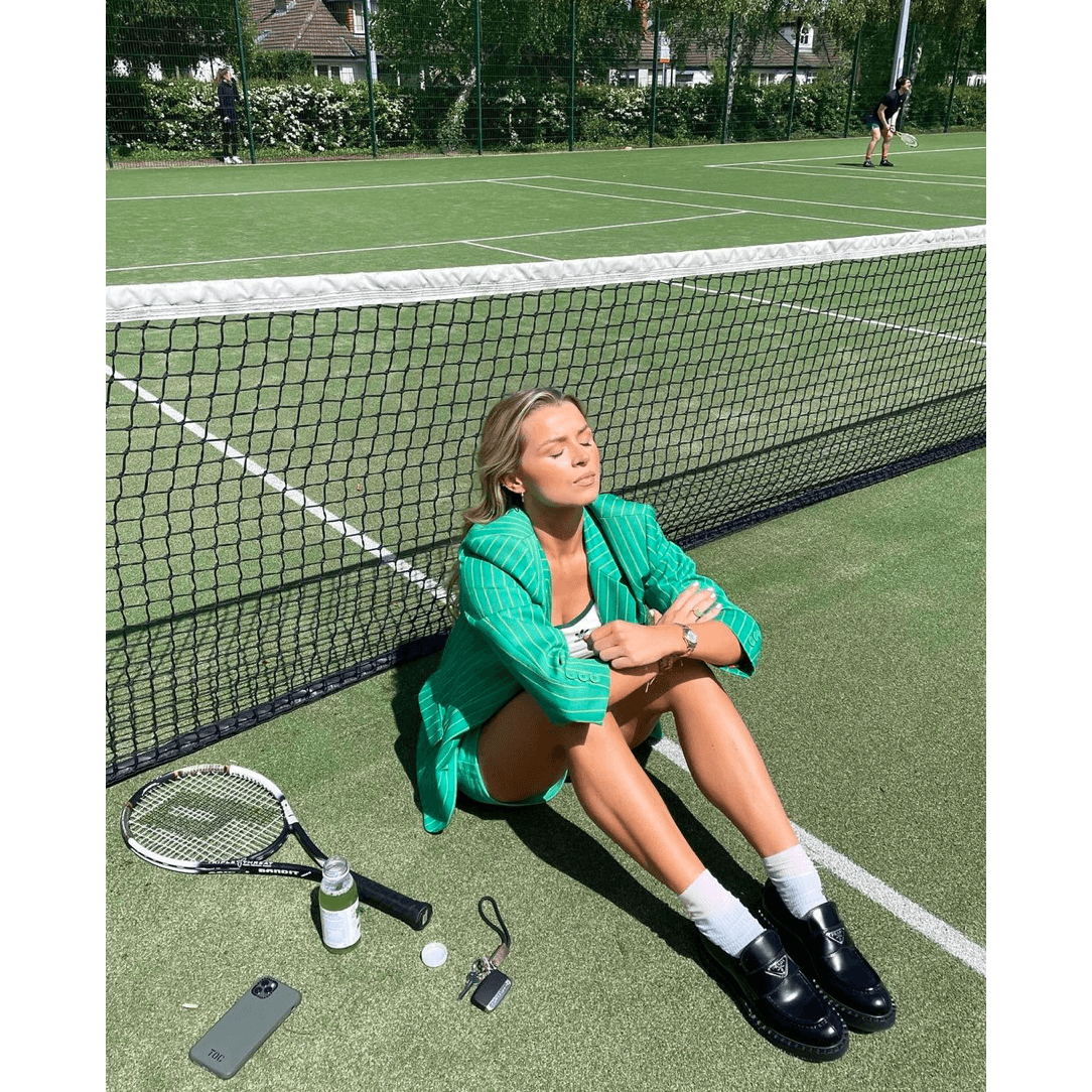 Moschino Vintage Green Stripe Blazer - greens are good for you